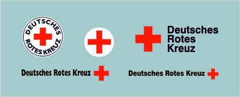 UN and Red Cross Rotes Kreuz Generic Sheet 1:50 Decal Abziehbild 