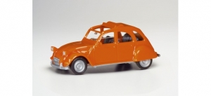 Citroen 2 CV Faltdach offen, rotorange