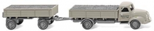 Pritschenhängerzug (Magirus S3500) Basaltschotter