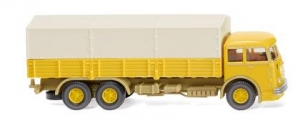Pritschen-Lkw (Büssing 12.000) - senfgelb