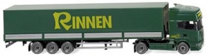 Pritschensattelzug (Scania R420 Topline) Rinnen