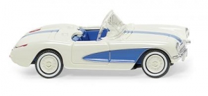 Chevrolet Corvette - perlweiß/himmelblau