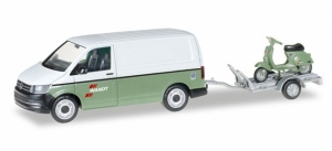 VW T6 Kasten mit Anhänger und Vespa Spedition Wandt