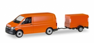 VW T6 Transporter mit Planen-Anhänger