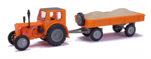 MH:Traktor Pionier RS 01 Straßenmeisterei mit Anhänger und Kiesladung