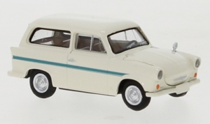 Trabant P 50 Kombi, weiss/blau, Dekor, 1960