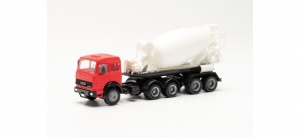 Iveco Unic Betonmischer-Sattelzug, rot/weiß
