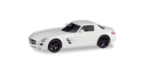 Mercedes-Benz SLS AMG, weiß mit schwarzen Felgen