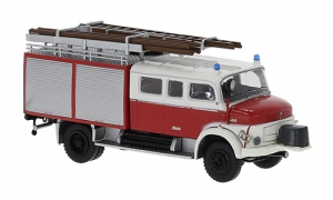 Mercedes LAF 1113 LF 16, rot/weiss, Feuerwehr Hessen, mit Vorbaupumpe, 1972