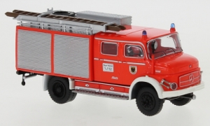 Mercedes LAF 1113 TLF 16, hellrot/weiss, Feuerwehr Dortmund , Aufbau Rolläden, 1972
