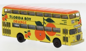 Büssing D2U Doppeldecker, BVG - Florida Boy Orange, Pop-Bus, 1960