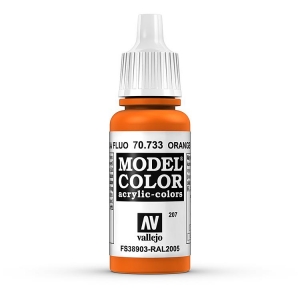 Vallejo Model Color 207 Leuchtorange - Orange Flou