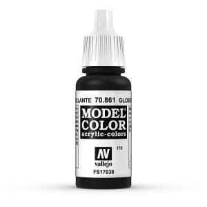 Vallejo Model Color 170 Tiefschwarz (Glanz) - Glossy Black