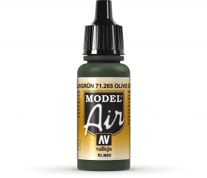 Vallejo Model Air 265 Oliv-Grün, RLM 80, 17 ml