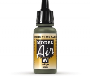 Vallejo Model Air 309 Dunkles Schiefer-Grau, 17 ml