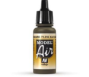 Vallejo Model Air 316 Dunkel-Oliv-Grau, N41, 17 ml