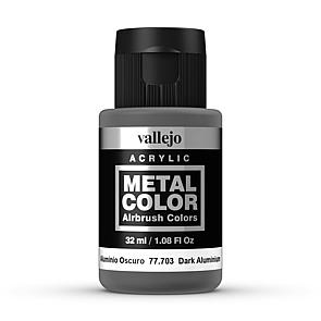 Vallejo Metal Color 703 Dunkles Aluminium 32 ml
