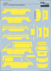 VW T5 / T5 GP gelbe Karosserieflächen, ähnlich RAL 1016 - Schwefelgelb