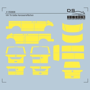VW T6 Gelbe Karosserieflächen