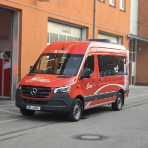 BF Hamburg MTF Jugendfeuerwehr Hamburg Sprinter 18, Basis Herpa, UV Druck