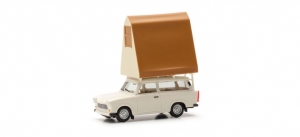 Trabant 601 Universal mit Dachzelt, grauweiß