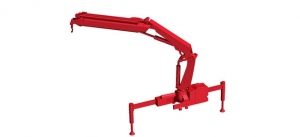 Hiab Ladekran X-HIPRO 232 E-3 mit Haken, rot