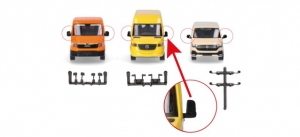 Spiegel-Set für Transporter (Mercedes-Benz Sprinter, VW Crafter/MAN TGE, VW T6.1), je 5 Stück