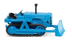 Hanomag K55 Raupenschlepper mit Räumschild - hellblau